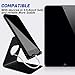 Adaker Cell Phone Stand, iPhone Stand: Holder, Cradle, Dock, Stand For Switch, All Android Smartphone, for iPhone X 8 7 6 6s Plus 5 5s 5c Fire Tablet Charging,Universal Phone Accessories Desk,Black