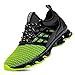 FOVSMO Men's Blade Sneakers Mesh Breathable Fashion Sports Casual Walking Running Shoes Green Size 13(1066lv47)