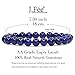 Stretch Bracelet J.Fee Healing Gemstone Natural Blue Lapis Lazuli Round Beads Bracelet Real Stones Beaded Bangle Crystal Mala Bracelet Men's and Women's Jewelry Christmas Birthday Gifts