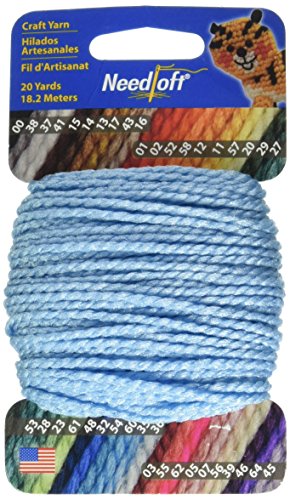 Needloft Craft Yarn, 20-Yard, Bright Blue