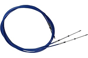 Nakkaa Marine 3300/33C Throttle Shift Control Cable Compatible with Outboard Engine Boat Motor Steering System Blue 8FT 15FT 18FT 24FT 30FT (14ft,2pcs)