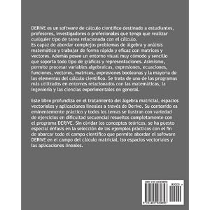 MATRICES, ESPACIOS VECTORIALES y APLICACIONES LINEALES con DERIVE (Spanish Edition)