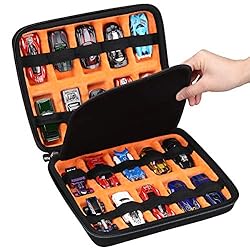 Mchoi Shockproof Carrying Case for Hot Wheels 20