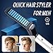 Adealink Professional Quick Hair Styler for Men Curling Iron Side Straighten Salon Hairdressing Comb