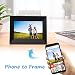 Dhwazz 8 Inch 16GB WiFi Digital Photo Frame, IPS Electronic Digital Frame with LCD Touch Screen, Wall-Mountable, Display and Share Photos Instantly via Mobile APPthumb 1