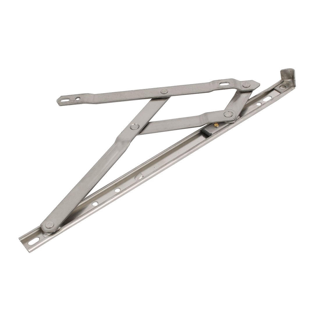 Sourcingmap 12-inch Metel Casement Window Friction Hinge Stay 4 Bar Silver Tone
