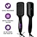 Ionic Hair Straightener Brush, GLAMFIELDS Electrical Heated Irons Hair Straightening with Faster Heating, MCH Ceramic Technology, Auto Temperature Lock, Anti Scald, Heat Resistant Glove