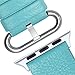 Fullmosa Straps Compatible with Apple Watch Strap 38mm 40m 41mm, Leather Watch Band Compatible with iWatch Series 7 SE 6 5 4 3 2 1, 38mm 40mm 41mmSky Blue