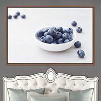 Framed Canvas Wall Art Fruity Citrus Colorful Farmhouse/Country Fruit Group Modern Art Multicolor Photography - 16x24 inches