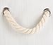 Storage Bin with Lid and Cotton Rope Handles, Stackable and Foldable Storage Baskets with Lid, Mixing of Beige, White & Ivory