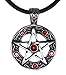 exoticdream Color Star Pentagram Pentacle Pagan Wiccan Witch Gothic Pewter Pendant + 18