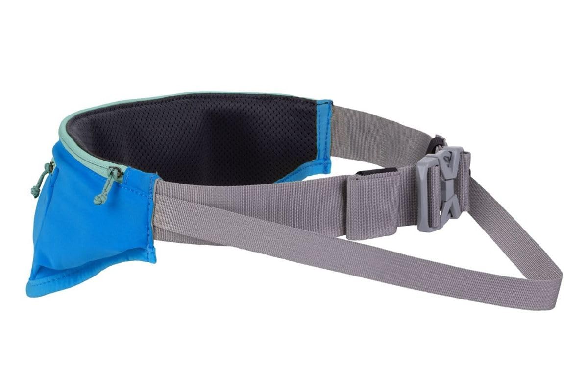 RUFFWEAR Trail Runner Hip Belt, Hands-Free On-Leash Running Belt for Dogs, Heavy Duty with Pockets, Blue Pool, Large/Extra Large