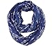 Lina & Lily Musical Note Print Women's Infinity Scarf Lightweight (Navy Blue)