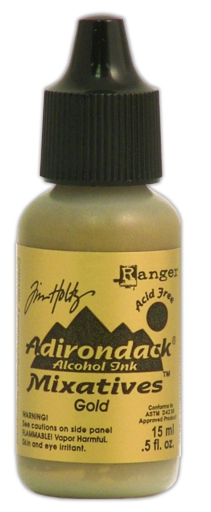 Ranger Tim Holtz Adirondack Alcohol Ink, Gold,0.05 oz