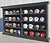 Pocket Pro Pocket Size Mini Football Helmet Display Case Cabinet Holders Rack w/ UV Protection, Black Finish