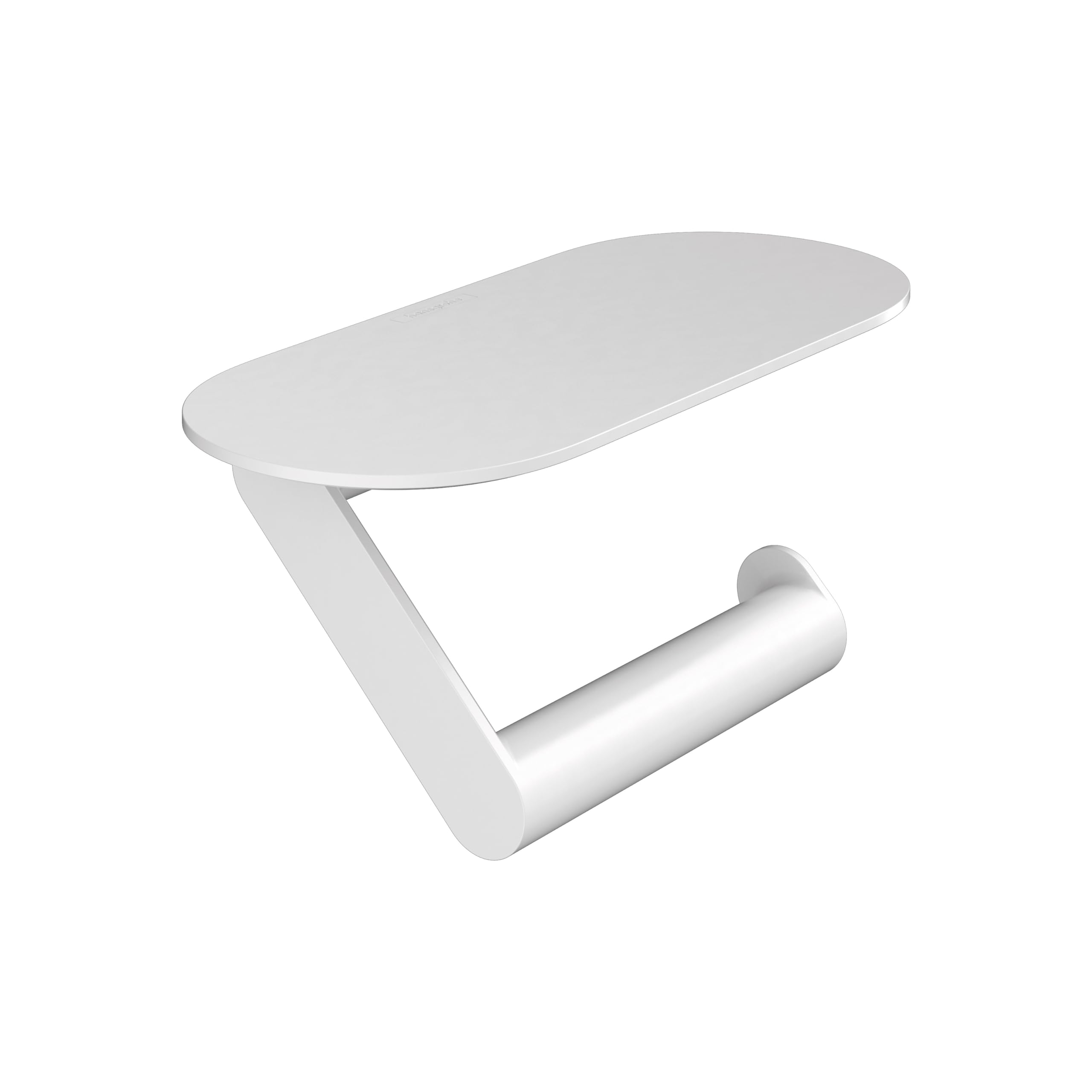Hansgrohe WallStoris Toilet Paper Holder with Shelf, Matt White, 27928700
