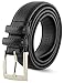 Leather Belts For Men - Mens Black Belt - 1.25