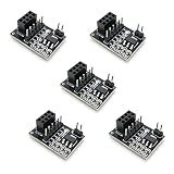 Black Socket Adapter Board for 8PIN NRF24L01 Wireless Module Pack of 5