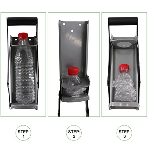 Plastic Bottle Crusher for Recycling Cans Soda Beer Recycling, Eco-Friendly Recycling Tool Aluminum Can Crusher & Bottle Opener