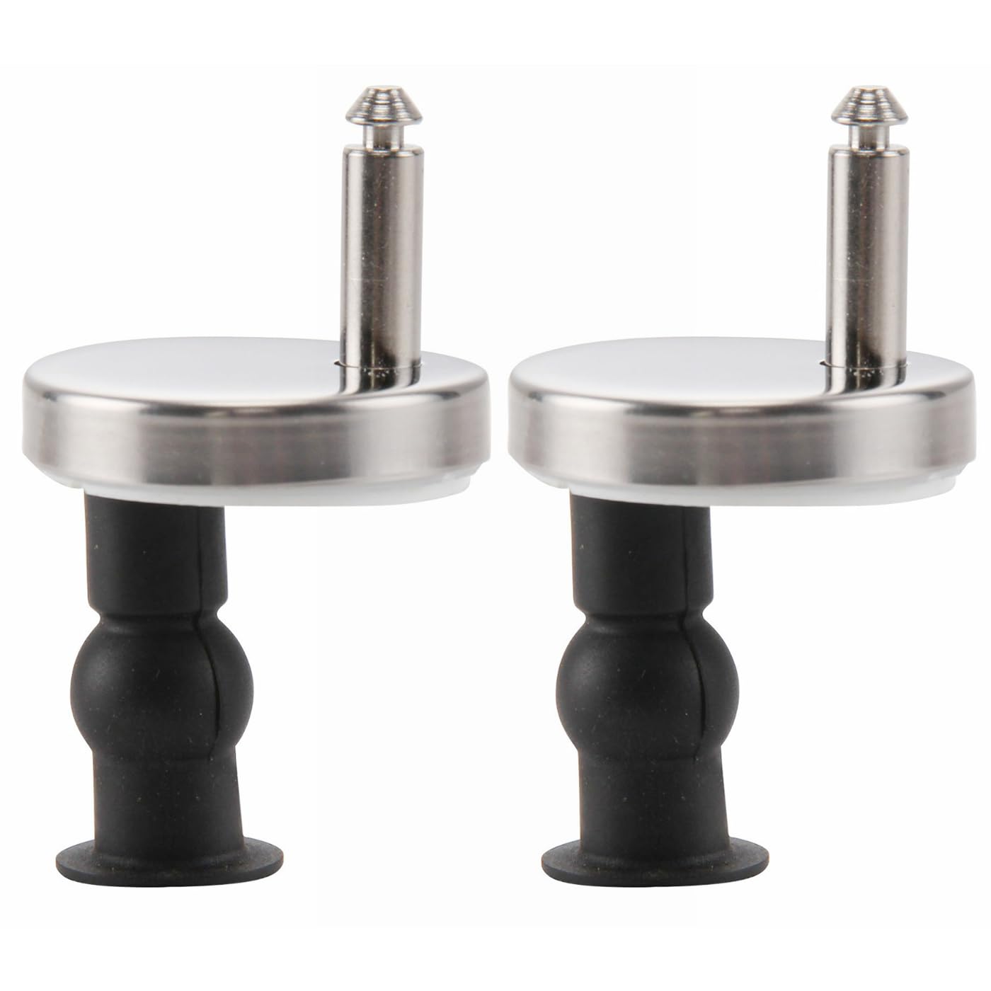 MUNKS 2 Pack Soft Close Toilet Hinges - Square Toilet Seat Quick Release, Blind Hole Fittings for WC