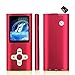 Mp3 Player/Music Player,EVASA with a 16 GB TF Card, Maximum support 32GB,Portable Digital Music Player/Video/Voice record/FM Radio/E-Book Reader/Photo Viewer,Ultra Slim 1.8''Screen (Deep rosered)