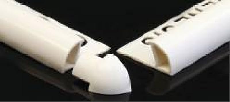 Genesis Tile Trim Corner Piece x4 Soft White 10mm Internal/External Angle