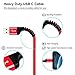 USB C Cable, UNISAME 3 Pack 10Ft Heavy Duty Braided USB Type C Fast Charging Data Cable for Samsung Galaxy S10 S9 S8 Note 10 9 8 Pixel 3 XL LG G7 G6 V40 Oneplus 7 6T iPad Pro 2018 and More