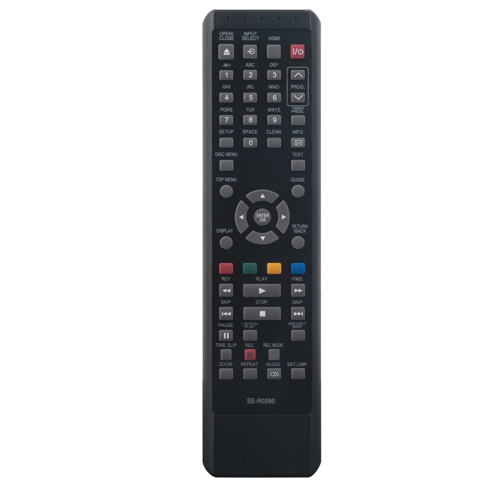 VINABTY SE-R0280 Replacement Remote Control Compatible with Toshiba SE-R0280 D-R17DT D-R17DTKB DR17DTKB DR17DT DVD Recorders