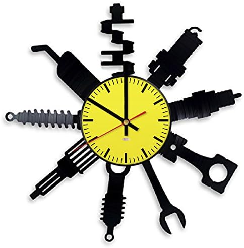Small Tool Design Vinyl Record Wall Clock - Get unique garage wall decor - Gift ideas for boys or men – Unique Modern Fan Art