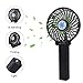 Mini Handheld Fan Personal Portable Fan Rechargeable Battery Operated Fan Foldable Mini Fan with LED Lamp, 3 Speed Strong Airflow for Home, Travel, Outdoor and Office (Black)