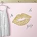 RoomMates RMK3532SCS XOXO Lips Peel and Stick Wall Decals With Glitter , Gold