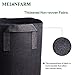 MELONFARM 5-Pack 2 Gallon Grow Bags Heavy Duty Thickened Non-Woven Plant Fabric Pots with Handles