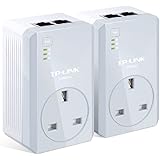 TP-LINK TL-PA4020PKIT AV500 Two-Port Powerline Adapter with AC Pass Through Starter Kit - Twin Pack
