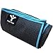 Sticky Grip Yoga Towel – Best Non-Slip Towel for Hot Yoga – Anti-Slipping, Sweat Absorbent Microfiber Towels with Silicone Grip Bottom for Standard & XL Sized Mats (Grey w/Blue Trim)thumb 2