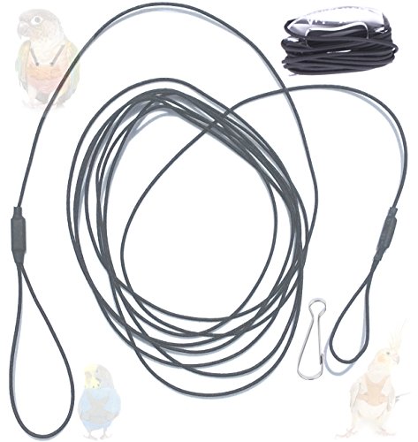 Avianweb Bird Harness Leash Extension / USA (10 Feet / SMALL Birds up to the size of Conures)