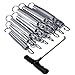 Eurmax Trampoline Springs 20pcs Galvanized Steel Replacement Spring with Trampoline Springs T Hook, 20pcs-Pack(5 inch)