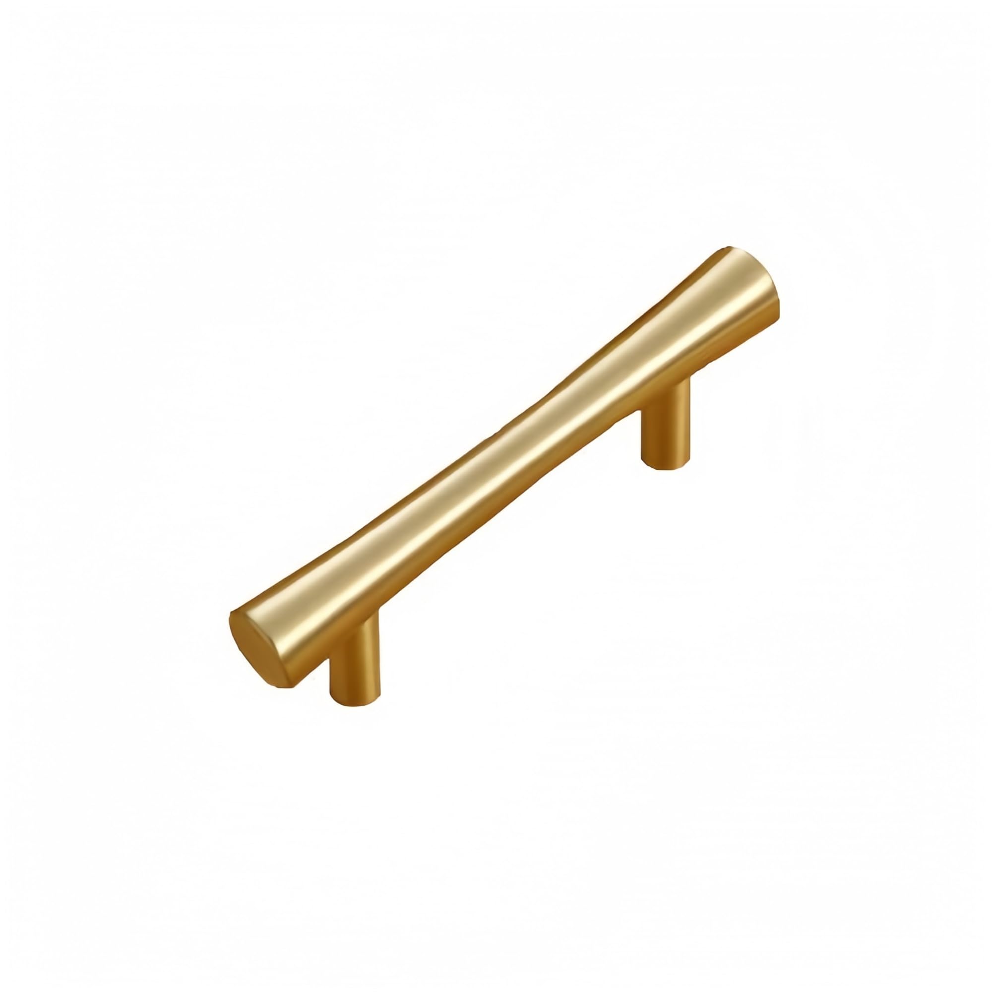 1PCS Golden Pure Brass Handles Type T Brushed Tube Pulls Handle for Cabinet Drawer Wardrobe Knobs 36x100x14mm