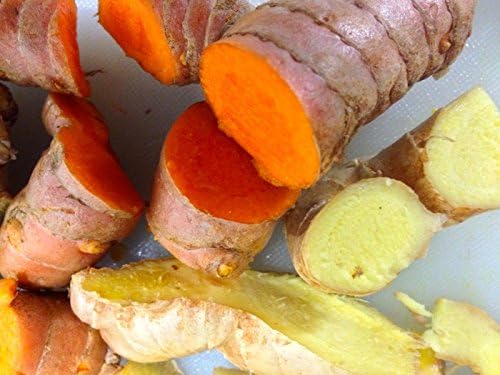 Fresh Organic Ginger &amp; Organic Turmeric Roots combo 1lb Each