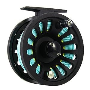 Lintimes Moulinet Pour Pêche à La Mouche 5/6 wt Avec Ligne De Pêche à La Mouche Poids En Avant Wf-6 f, Avec Ensemble Composé De Boucle Soudée, Ligne De Bourrage, Emmanchement