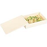 Restaurantware Wooden Lids for Bento Boxes 10 Pack Fits 6.8" x 4.5" Wooden Take Out Containers Sustainable Freezer-Safe Japanese Style Lunch Box Lids for Secure Take Out of Sushi, Lunch, Meal