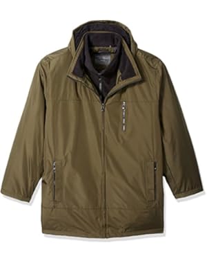 Calvin Klein Men's Big and Tall Poly Bonded Hooded Vestie