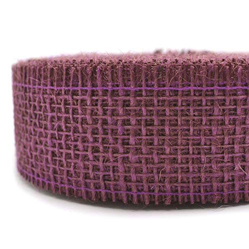 finemark 25 m x 40 mm Decorative Ribbon Jute Plants (264) Jute Ribbon Gift Ribbon 4 cm Mesh Ribbon Natural Jute Sustainable Christmas Autumn Decoration Gift Packaging