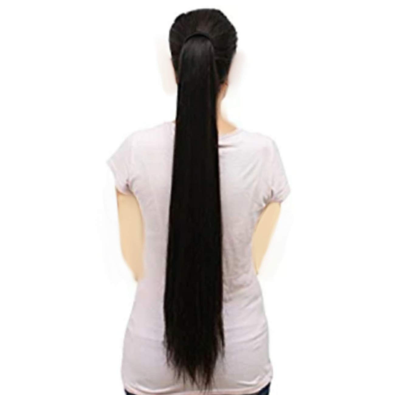 Alizz Wrap Around Ponytail Natural Black 28inch Straight Pony Tail