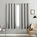Vangao Room Darkening Curtain 63 inches Length Gray Window Treatment Blackout Drape for Bedroom, Grommet Top, 52Wx63W-inch, 1 Panel, Grey