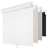 ChrisDowa Cordless Blackout Roller Shades for