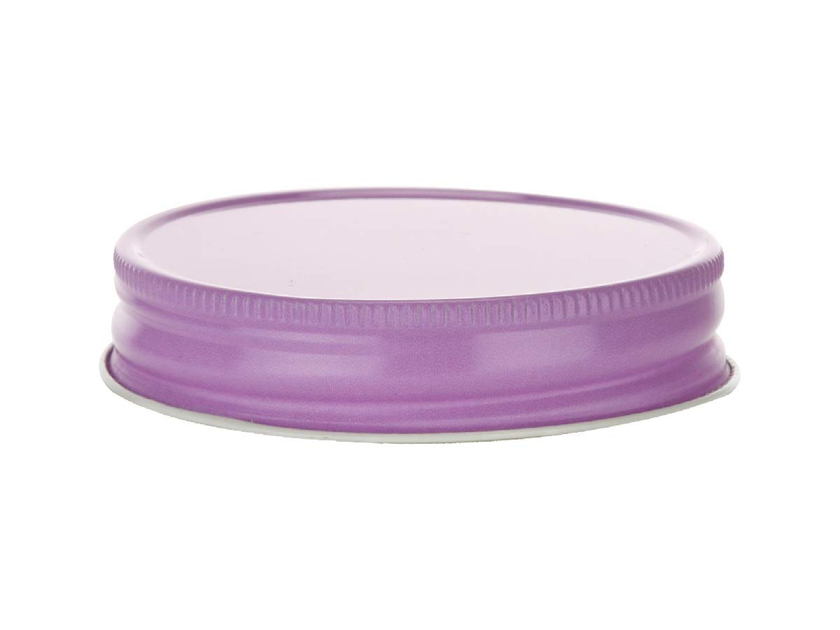 Nakpunar 12 pcs Purple Mason Jar Lids (Purple) For regular mouth 70/450 - Made in the USA