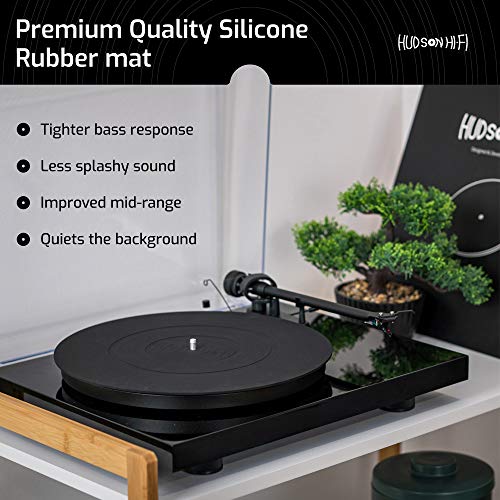 Silicone Rubber Turntable Platter Mat 12" Vinyl Platter Anti Static Slipmat Silicone