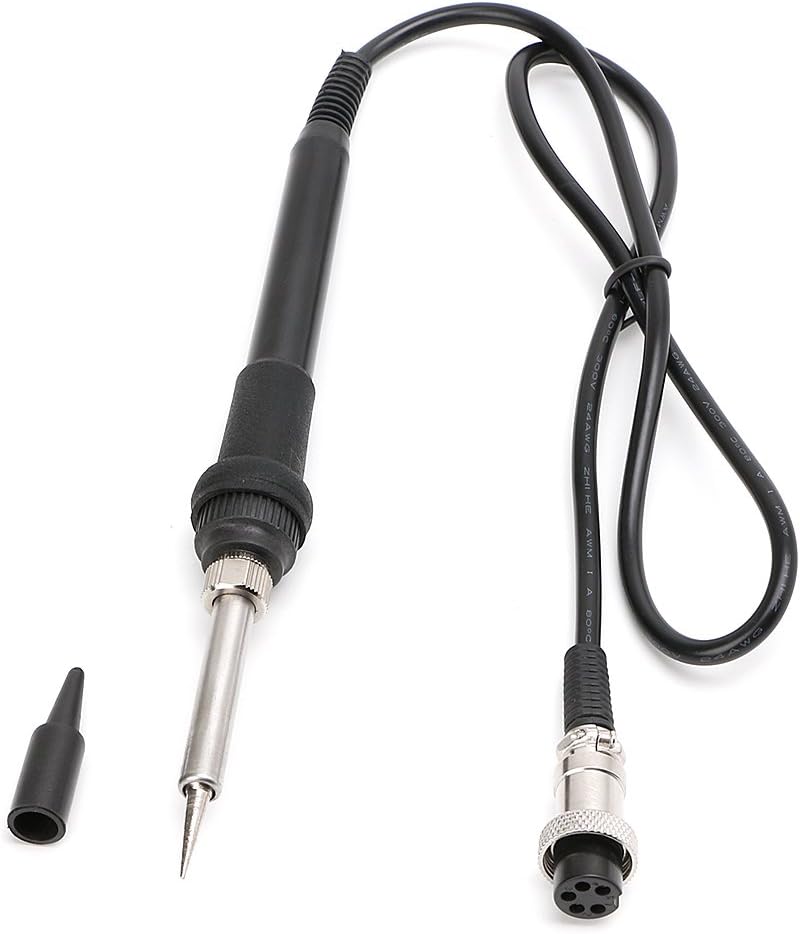 Meatyhjk 24V 50W Soldering Station Solder Iron Handle 5pin Welding Hot Gun Repair Tool