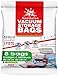 Vacuum Storage Bags - Pack of 8 (4 Large (100x80cm) + 4 Medium (80x60cm)) | ReUsable with free Hand Pump for travel packing