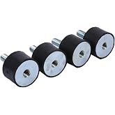 4 Pcs Rubber Shock Absorber Anti Vibration Silentblock Bobbins (Size : M8) Mechanical Vibration Damping Mounts Rubber Isolation Mounts 5/16 18 Vibration Dampener Anti Vibration Mounts